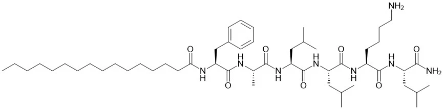 Pal-Phe-Ala-Leu-Leu-lys-Leu-NH2 Pal-Phe-Ala-Leu-Leu-lys-Leu-NH2